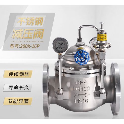 SMVP 304不锈钢可调式减压阀（200X水力控制阀）全解析 原理、选型、安装与维护